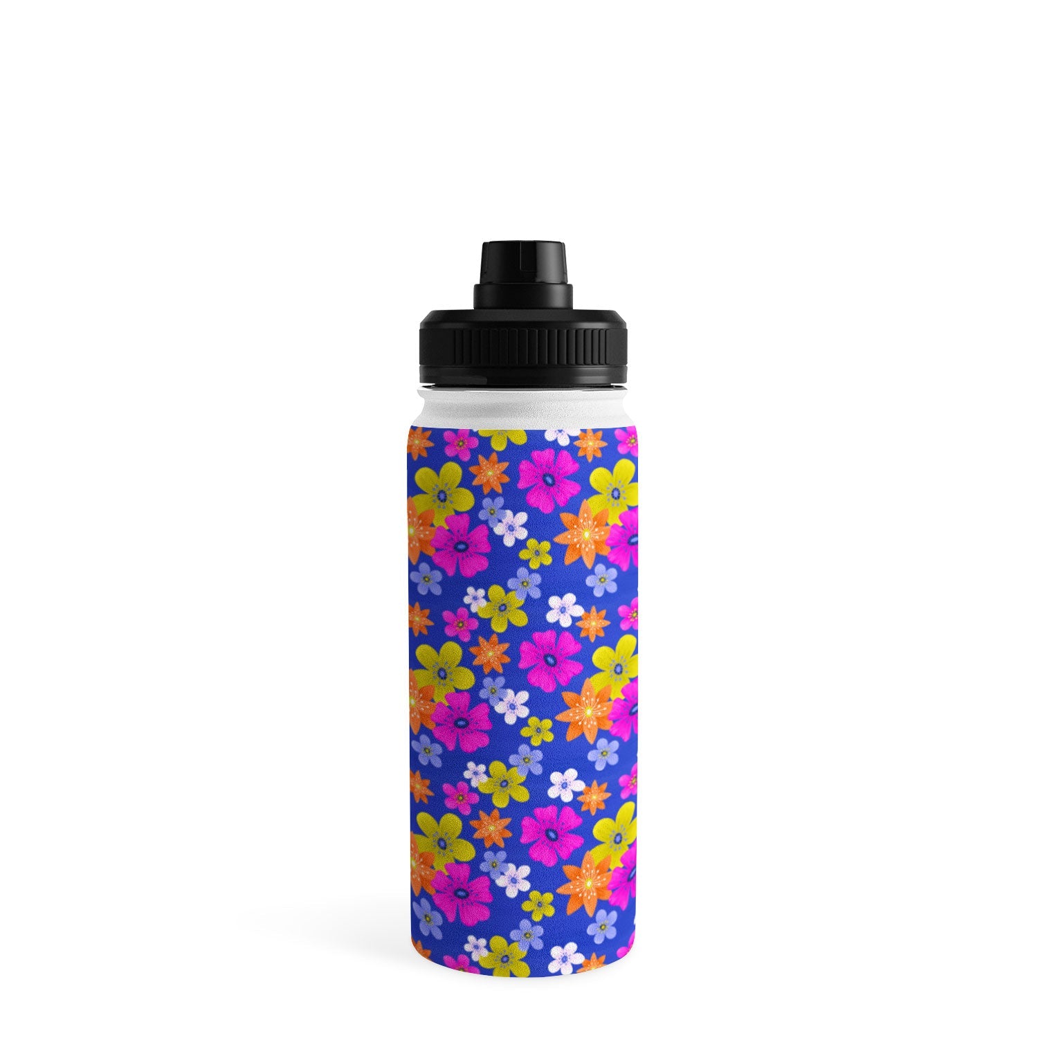Seta Zakian Floral blue pattern Water Bottle