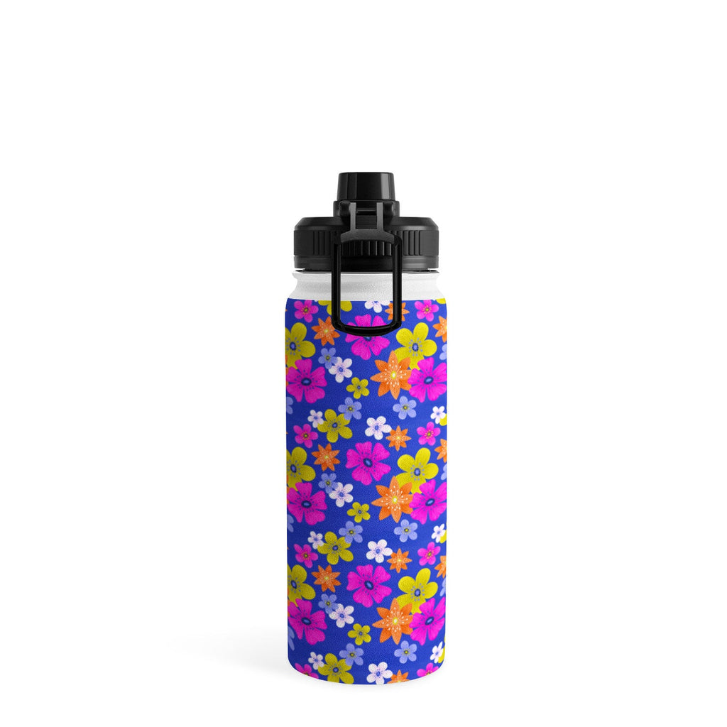 Seta Zakian Floral blue pattern Water Bottle