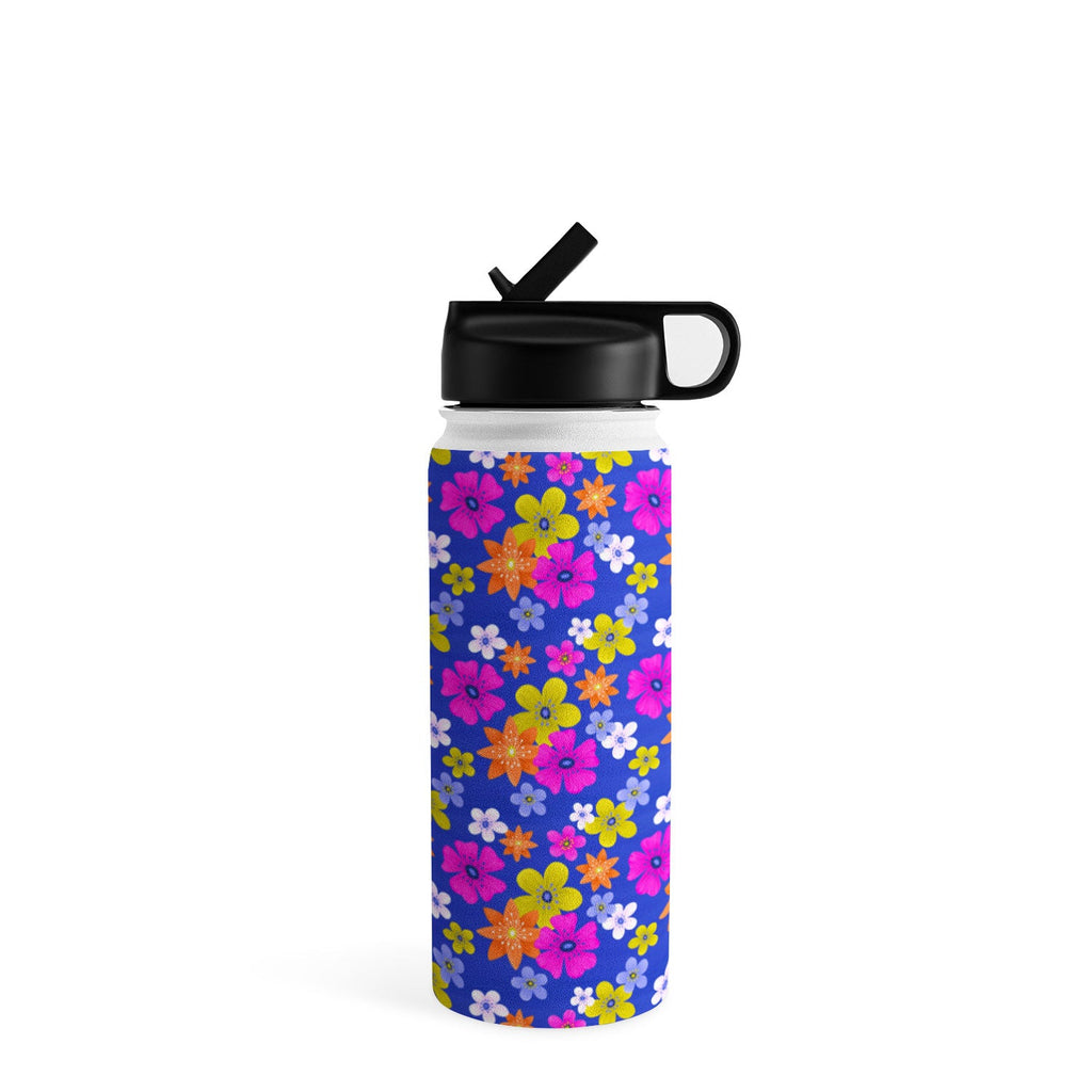 Seta Zakian Floral blue pattern Water Bottle