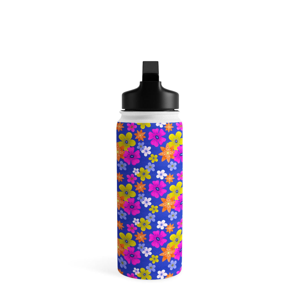 Seta Zakian Floral blue pattern Water Bottle
