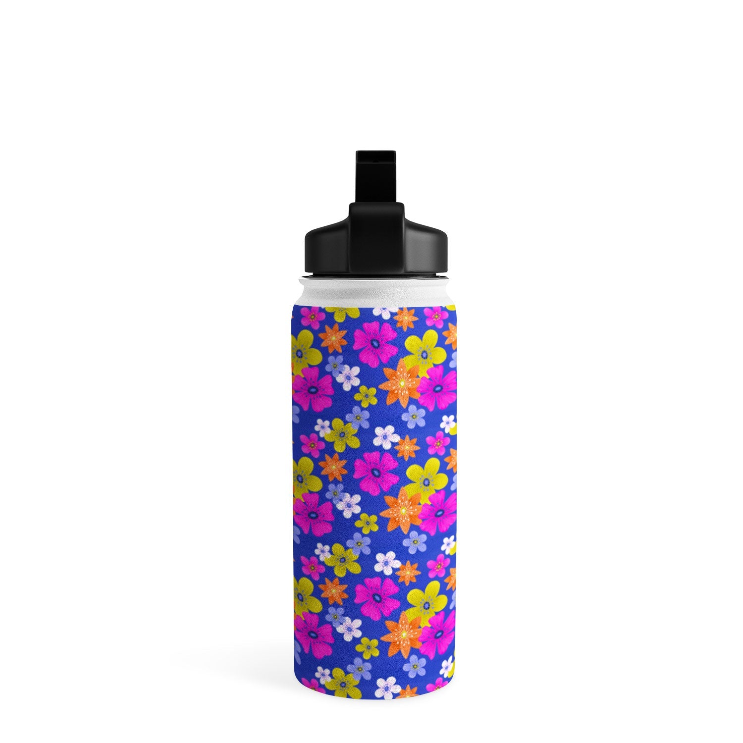 Seta Zakian Floral blue pattern Water Bottle