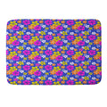 Seta Zakian Floral blue pattern Memory Foam Bath Mat