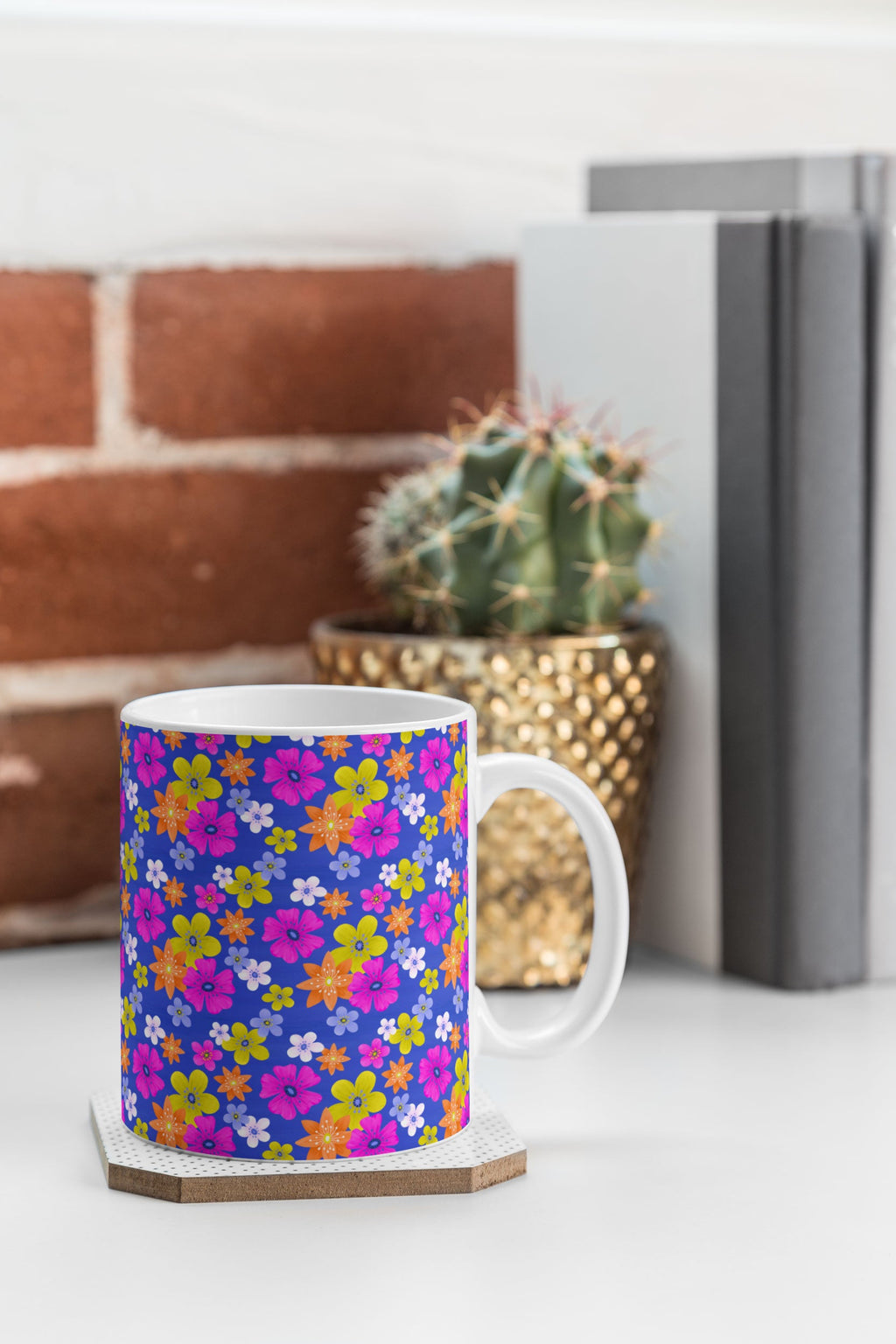 Seta Zakian Floral blue pattern Coffee Mug