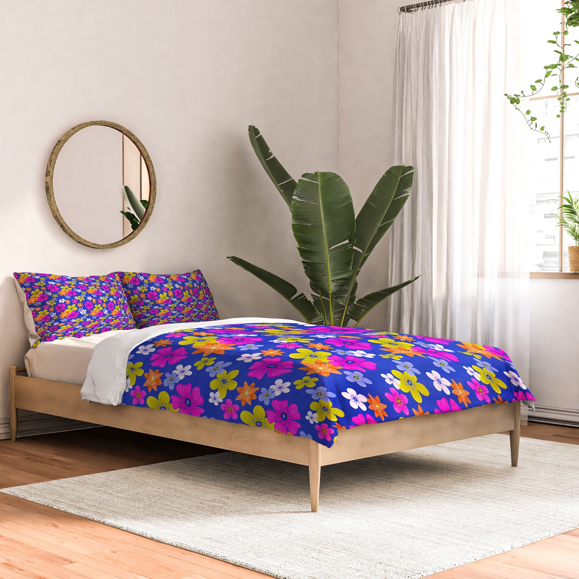 Seta Zakian Floral blue pattern Comforter