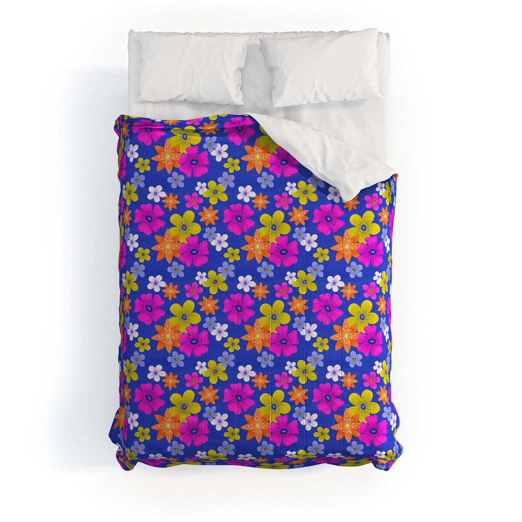 Seta Zakian Floral blue pattern Comforter
