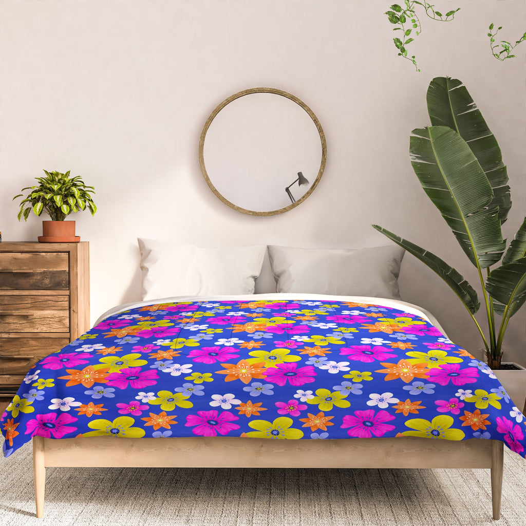 Seta Zakian Floral blue pattern Comforter