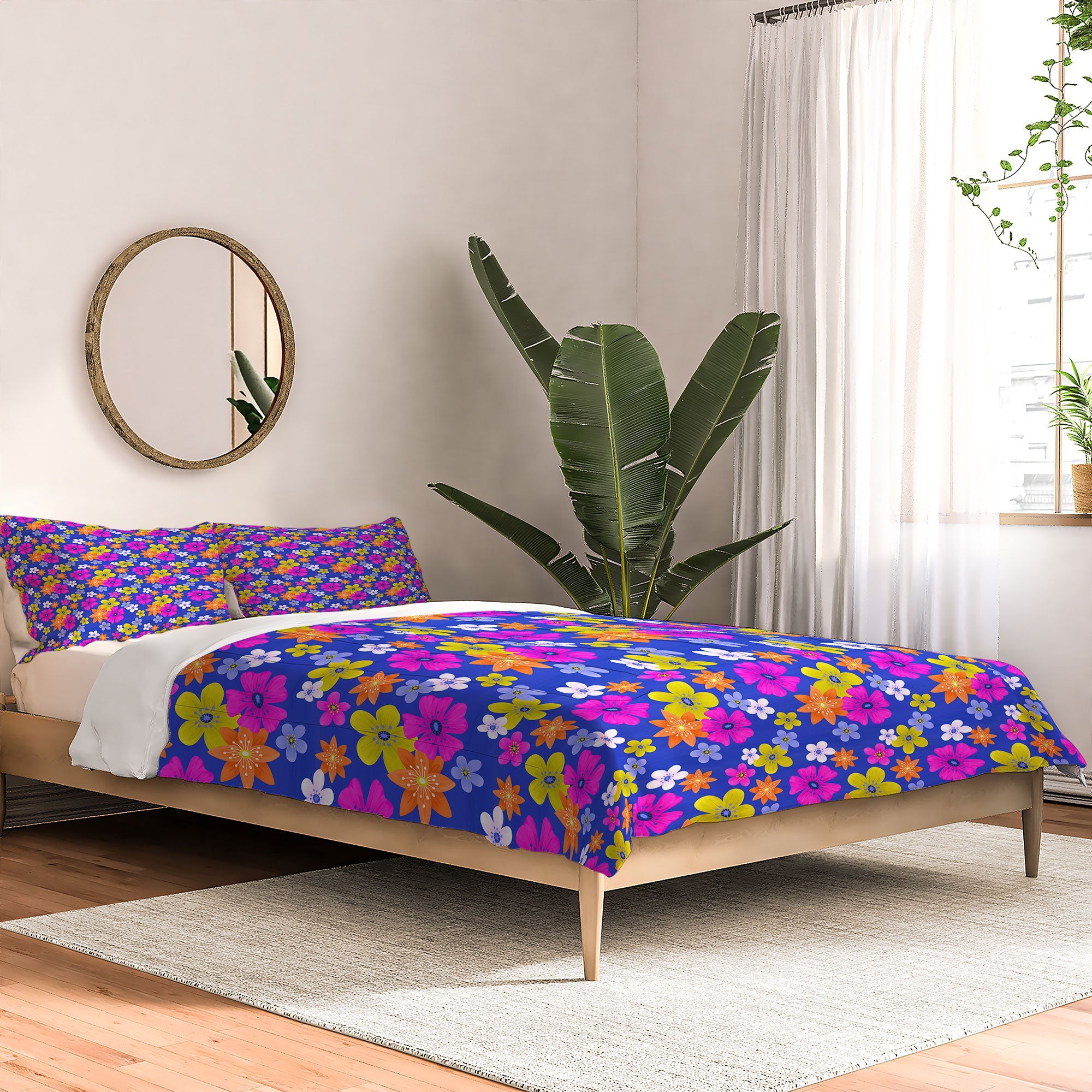Seta Zakian Floral blue pattern Comforter
