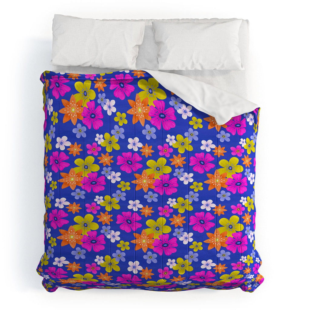 Seta Zakian Floral blue pattern Comforter