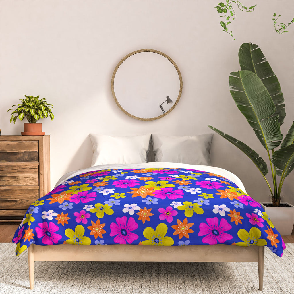 Seta Zakian Floral blue pattern Comforter