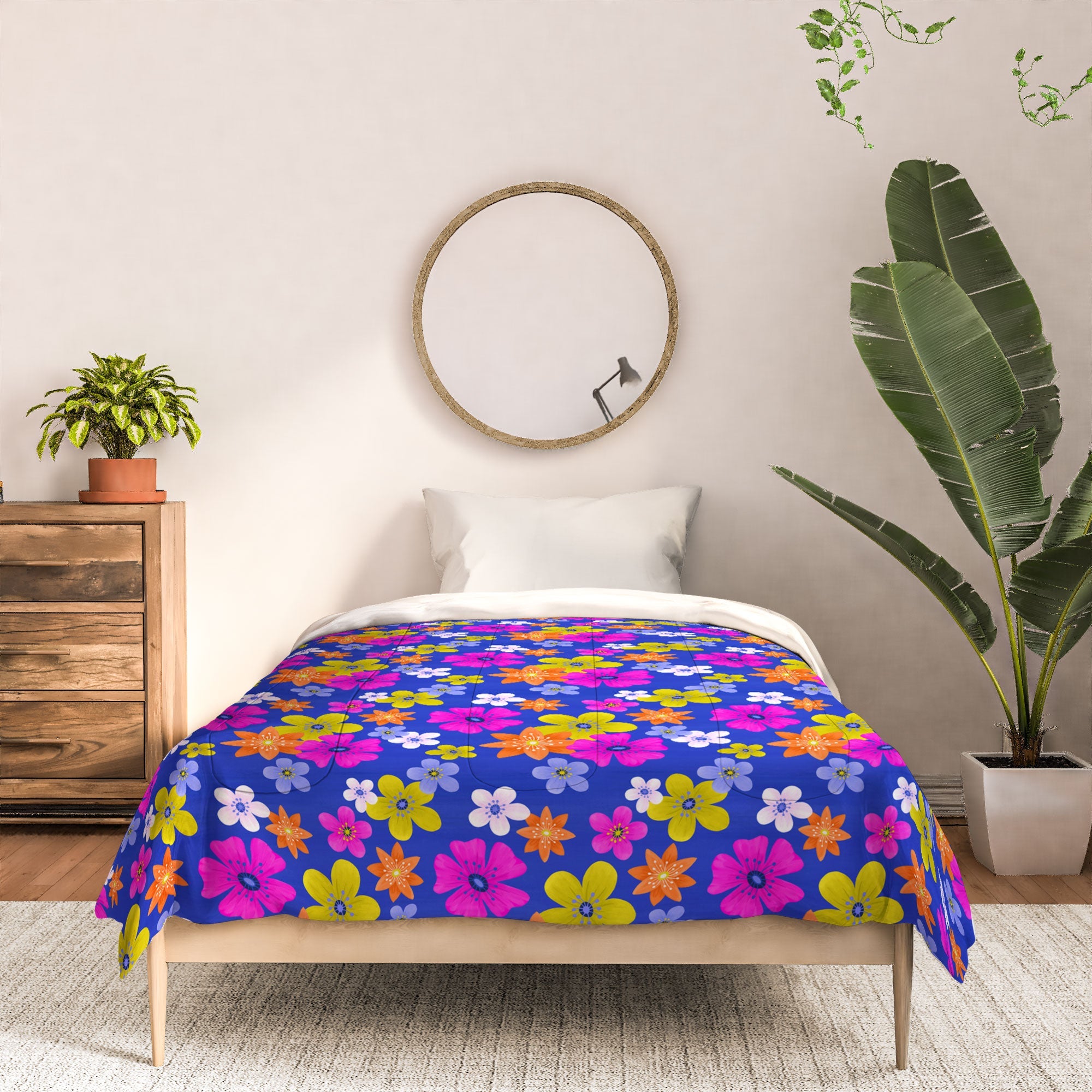 Seta Zakian Floral blue pattern Comforter