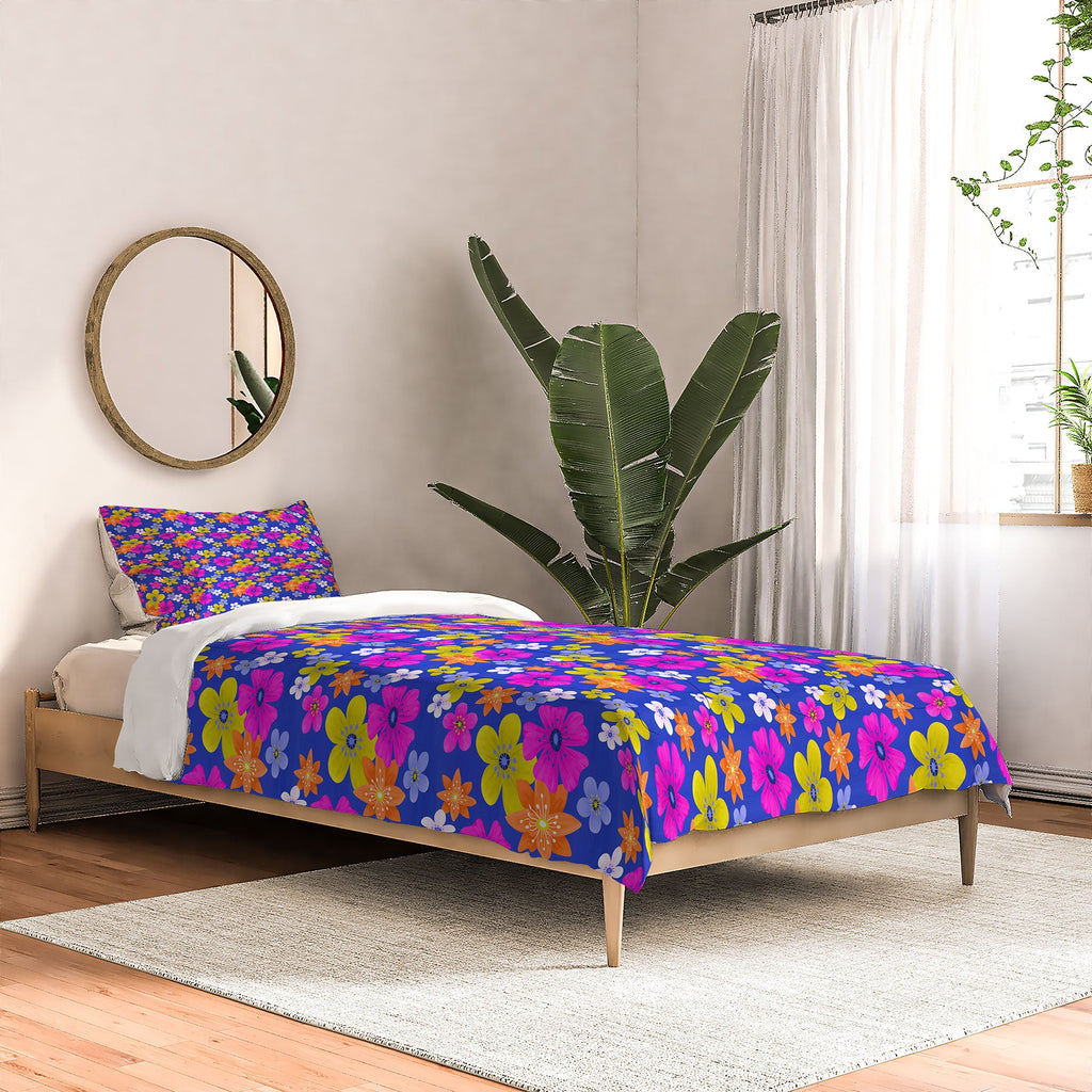 Seta Zakian Floral blue pattern Comforter