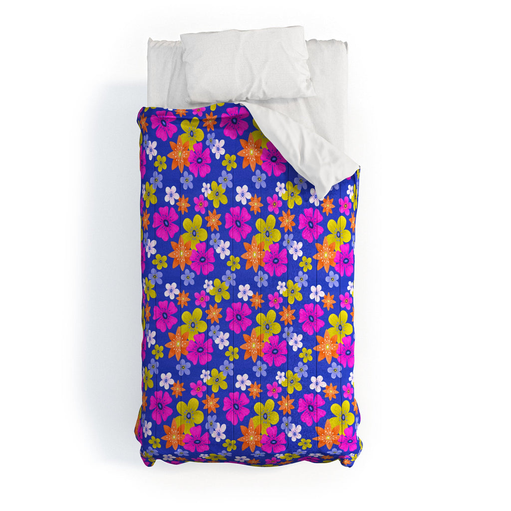 Seta Zakian Floral blue pattern Comforter