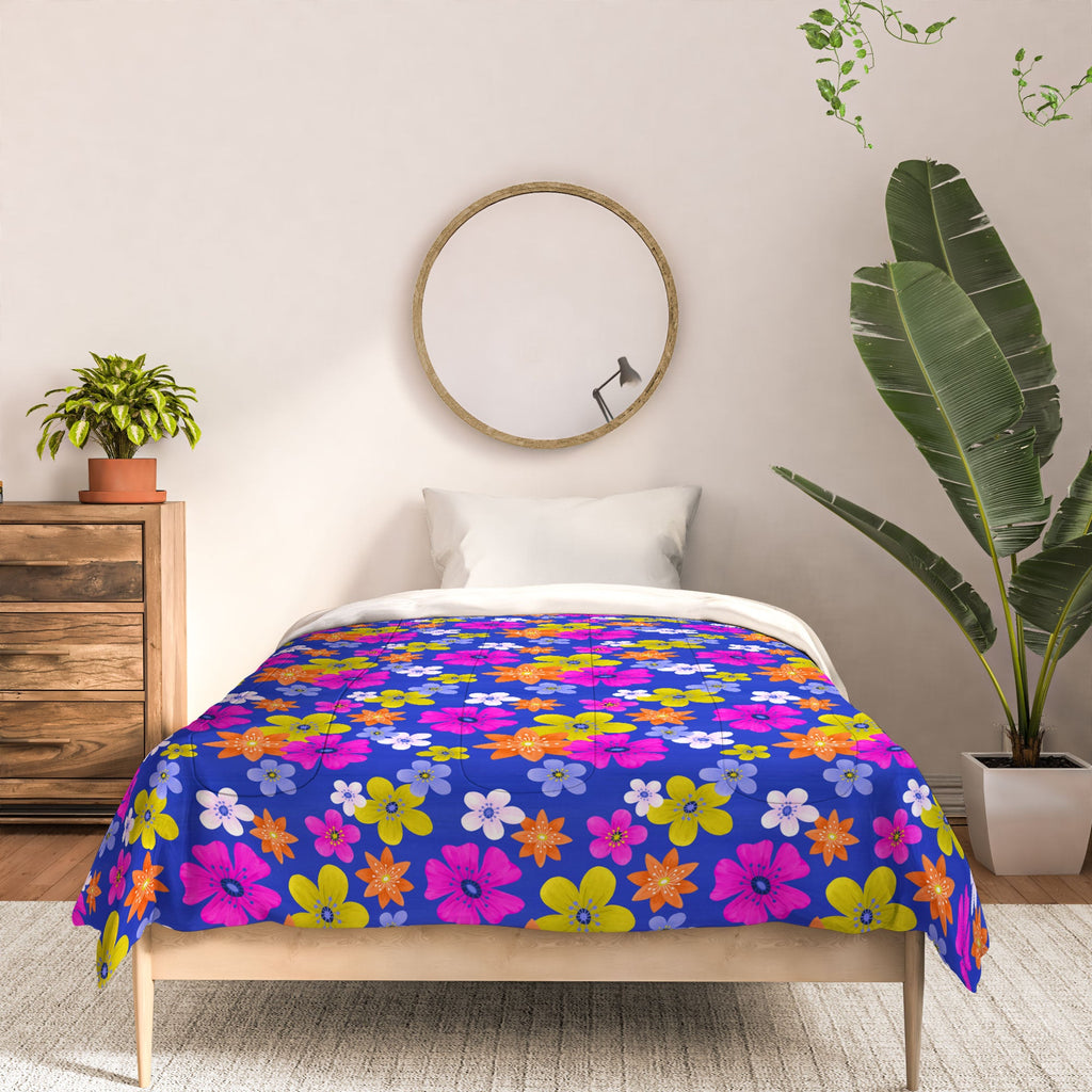 Seta Zakian Floral blue pattern Comforter