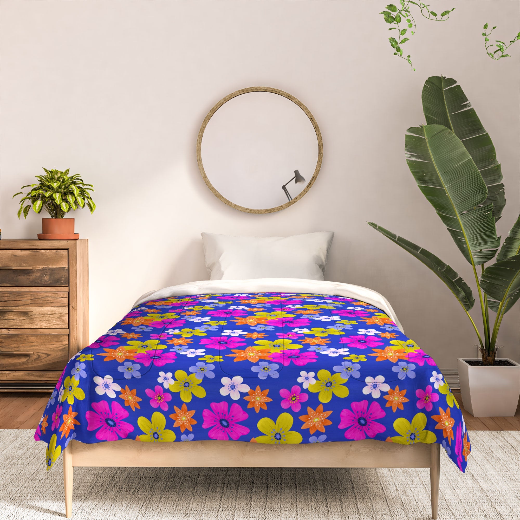 Seta Zakian Floral blue pattern Comforter