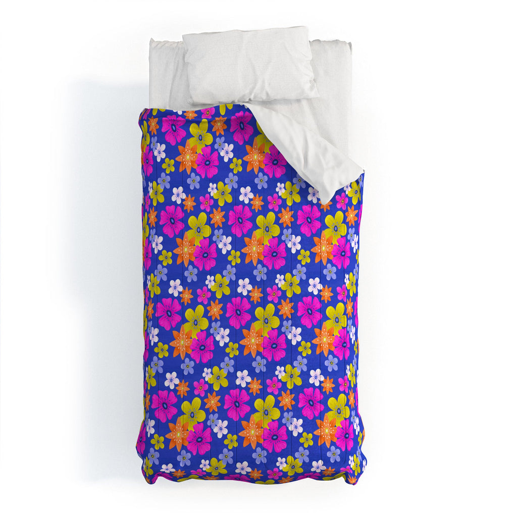 Seta Zakian Floral blue pattern Comforter