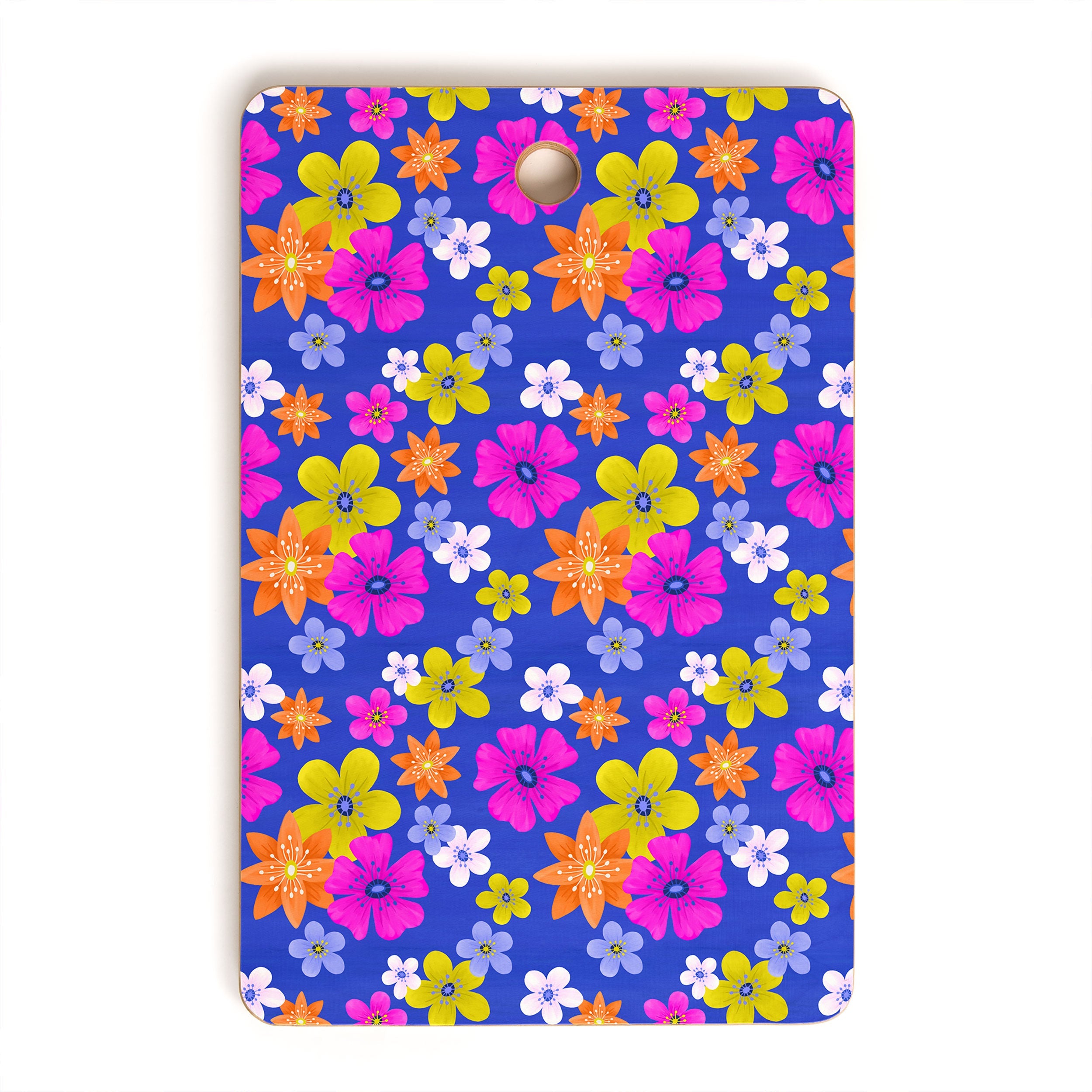 Seta Zakian Floral blue pattern Cutting Board Rectangle