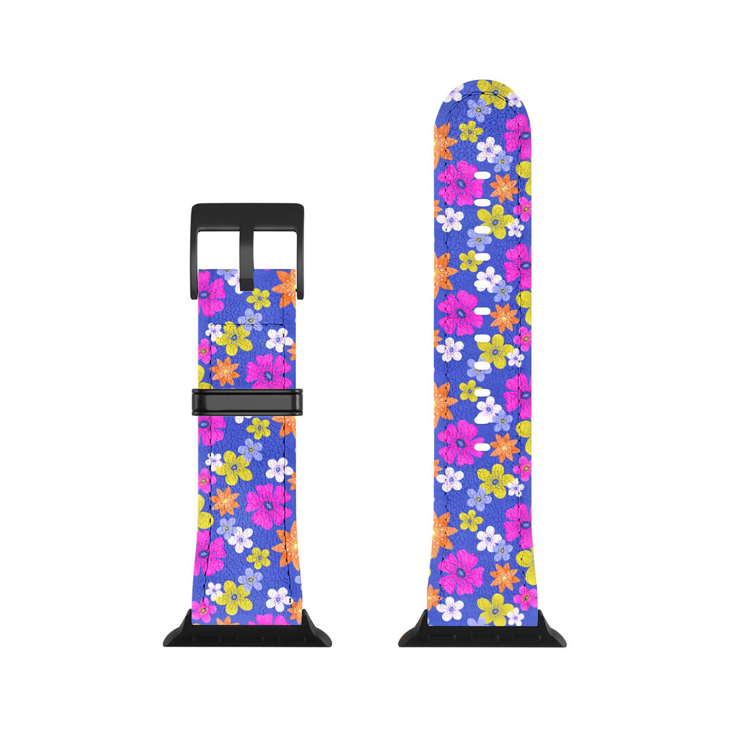 Seta Zakian Floral blue pattern Apple Watch Band