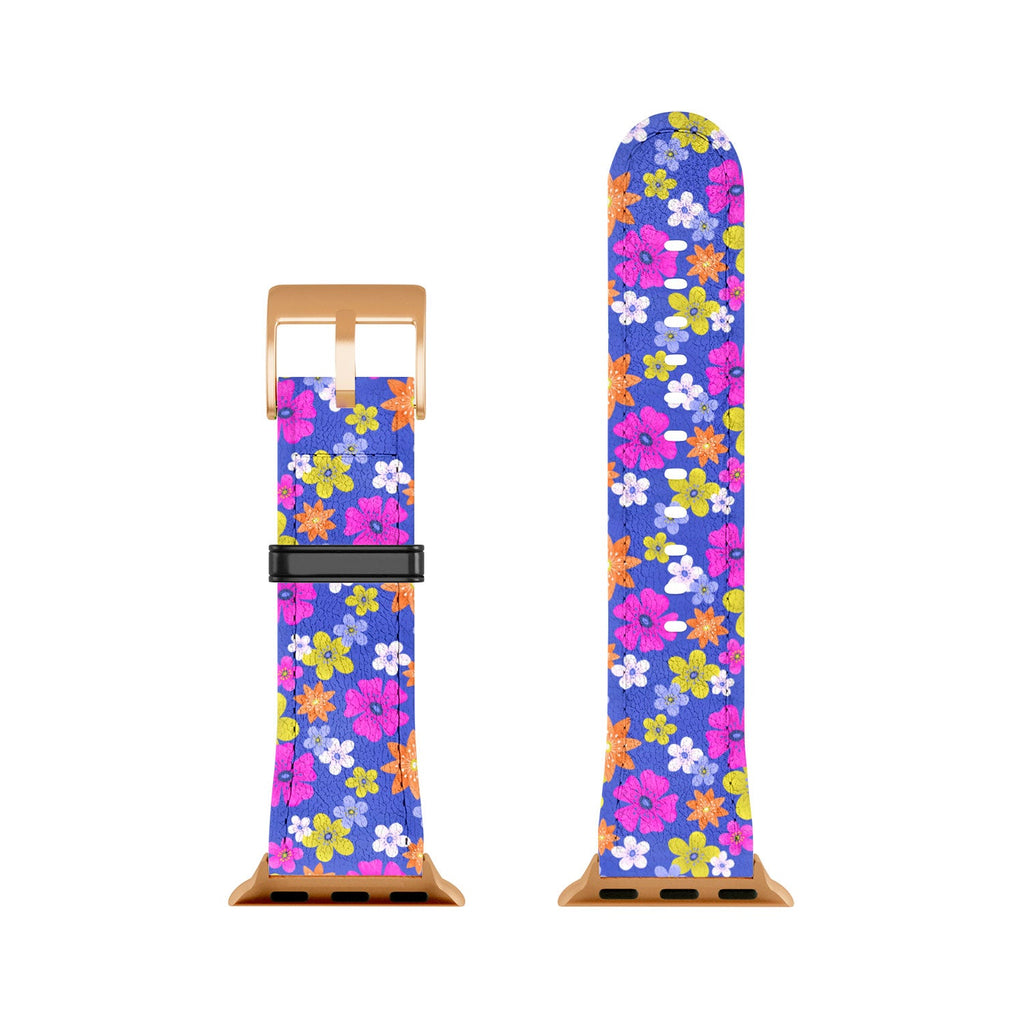 Seta Zakian Floral blue pattern Apple Watch Band
