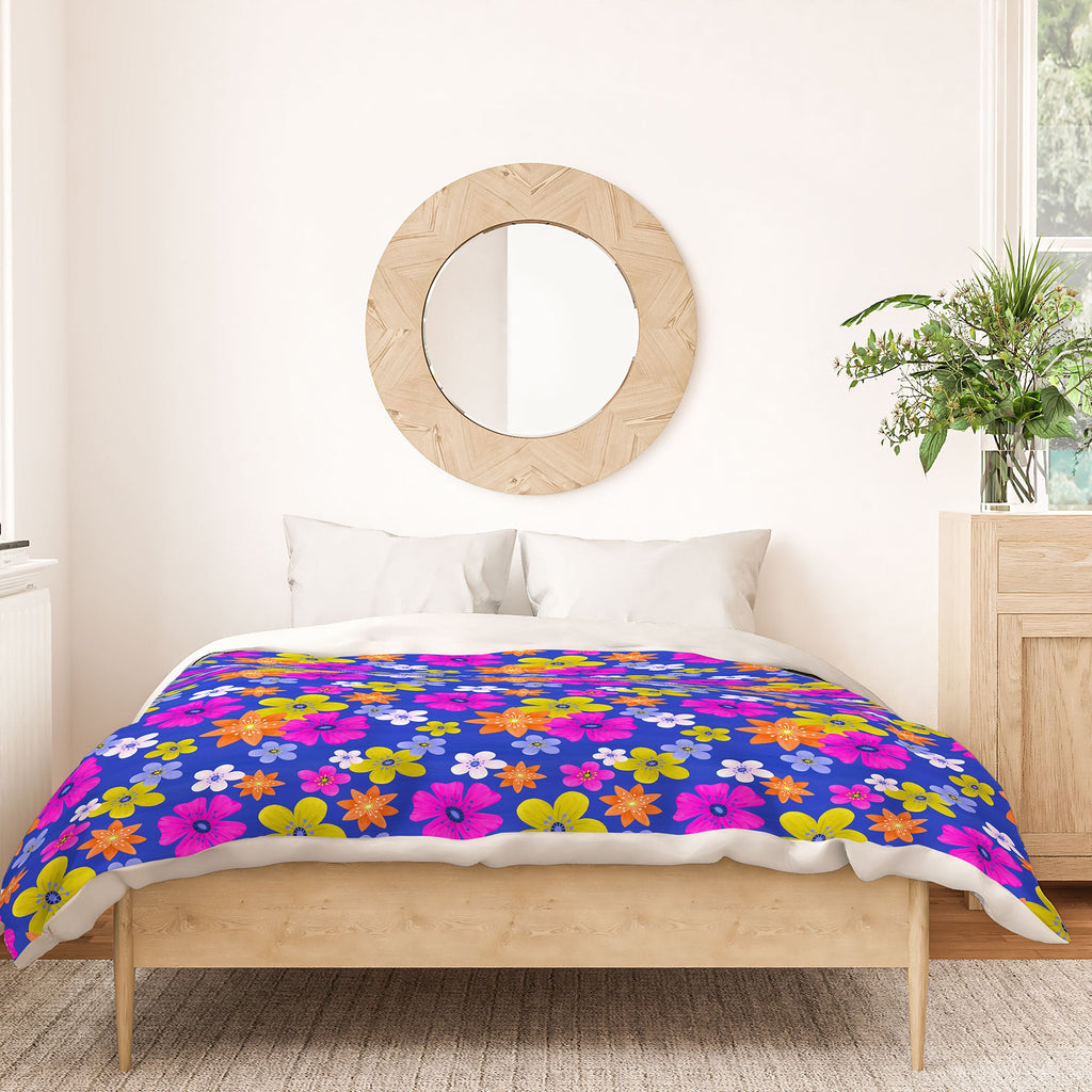 Seta Zakian Floral blue pattern Duvet Cover
