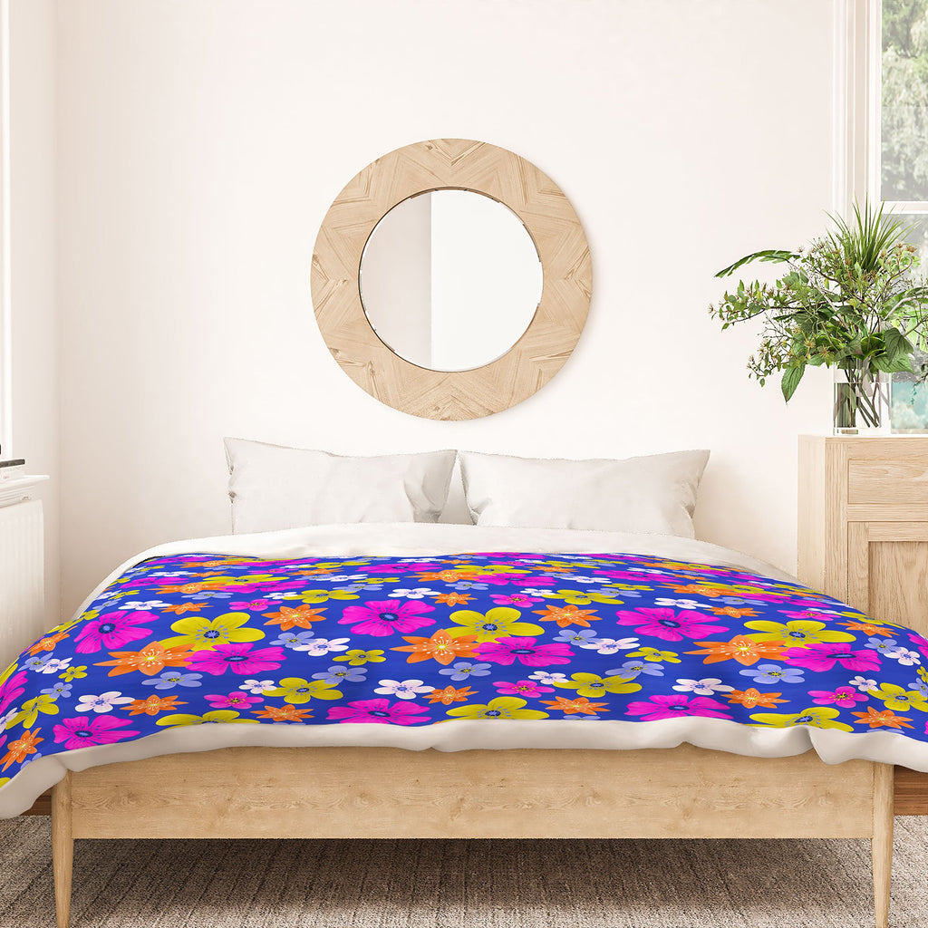 Seta Zakian Floral blue pattern Duvet Cover