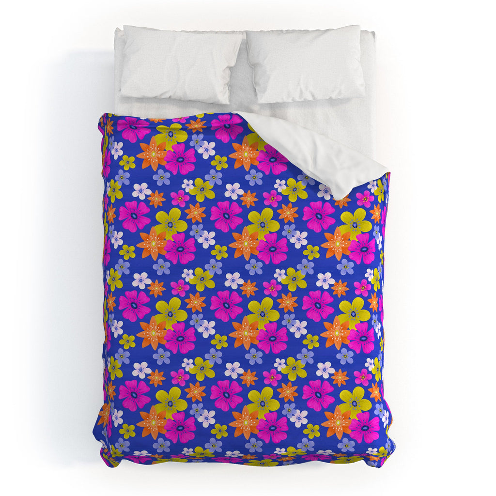 Seta Zakian Floral blue pattern Duvet Cover
