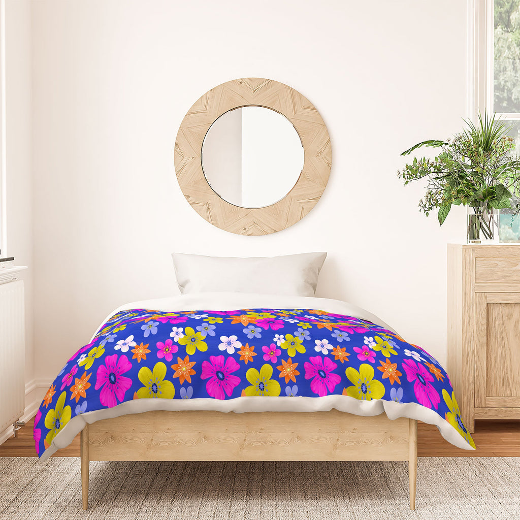 Seta Zakian Floral blue pattern Duvet Cover