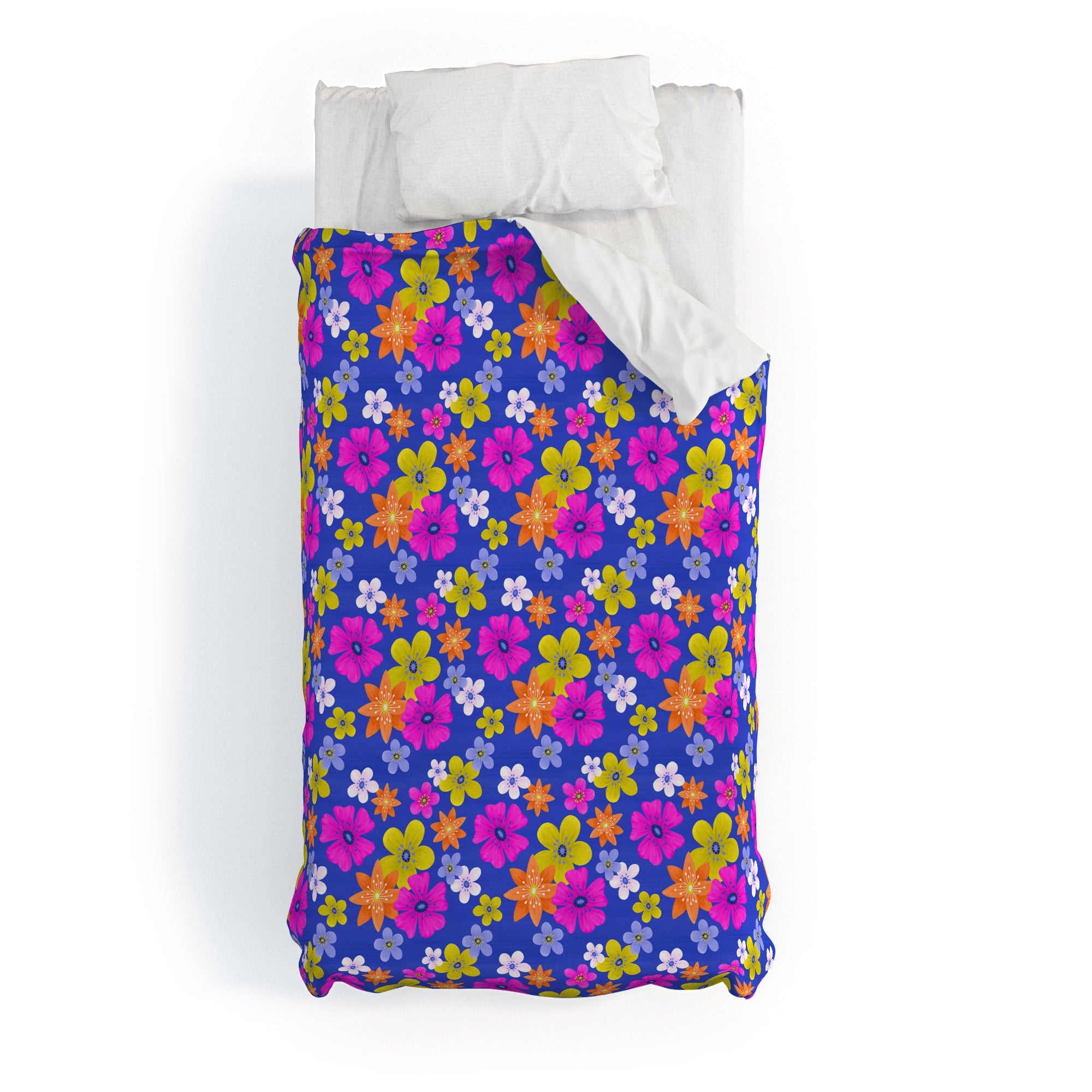 Seta Zakian Floral blue pattern Duvet Cover