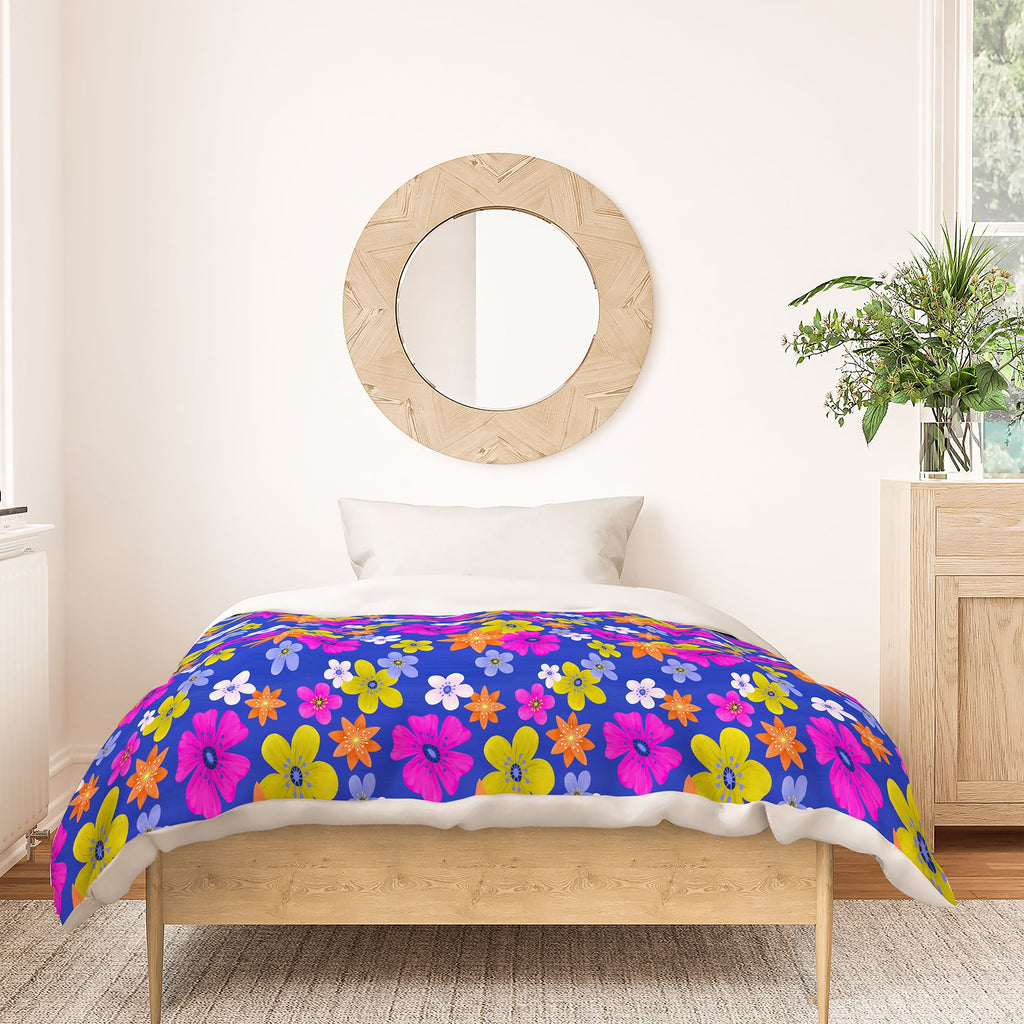 Seta Zakian Floral blue pattern Duvet Cover