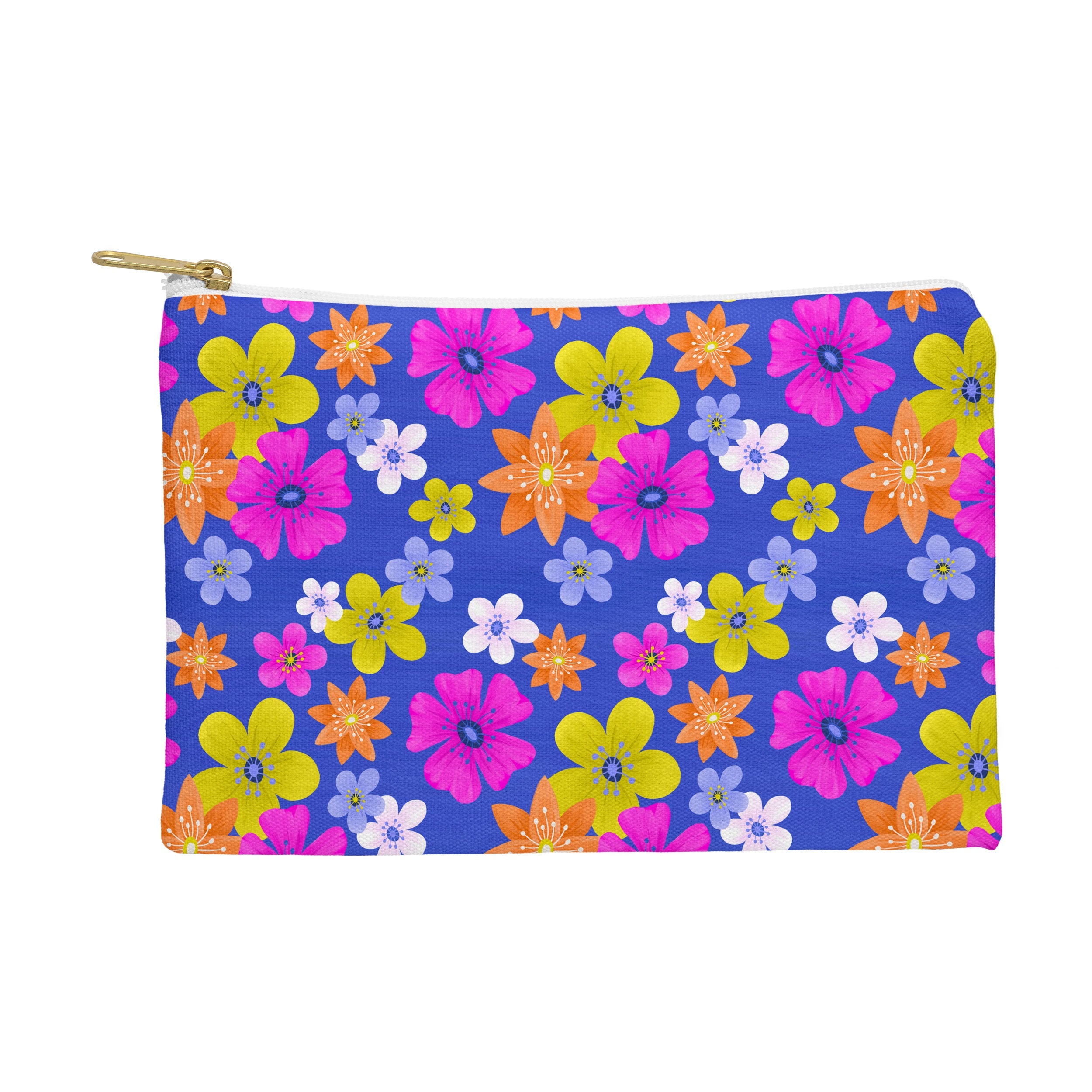 Seta Zakian Floral blue pattern Pouch