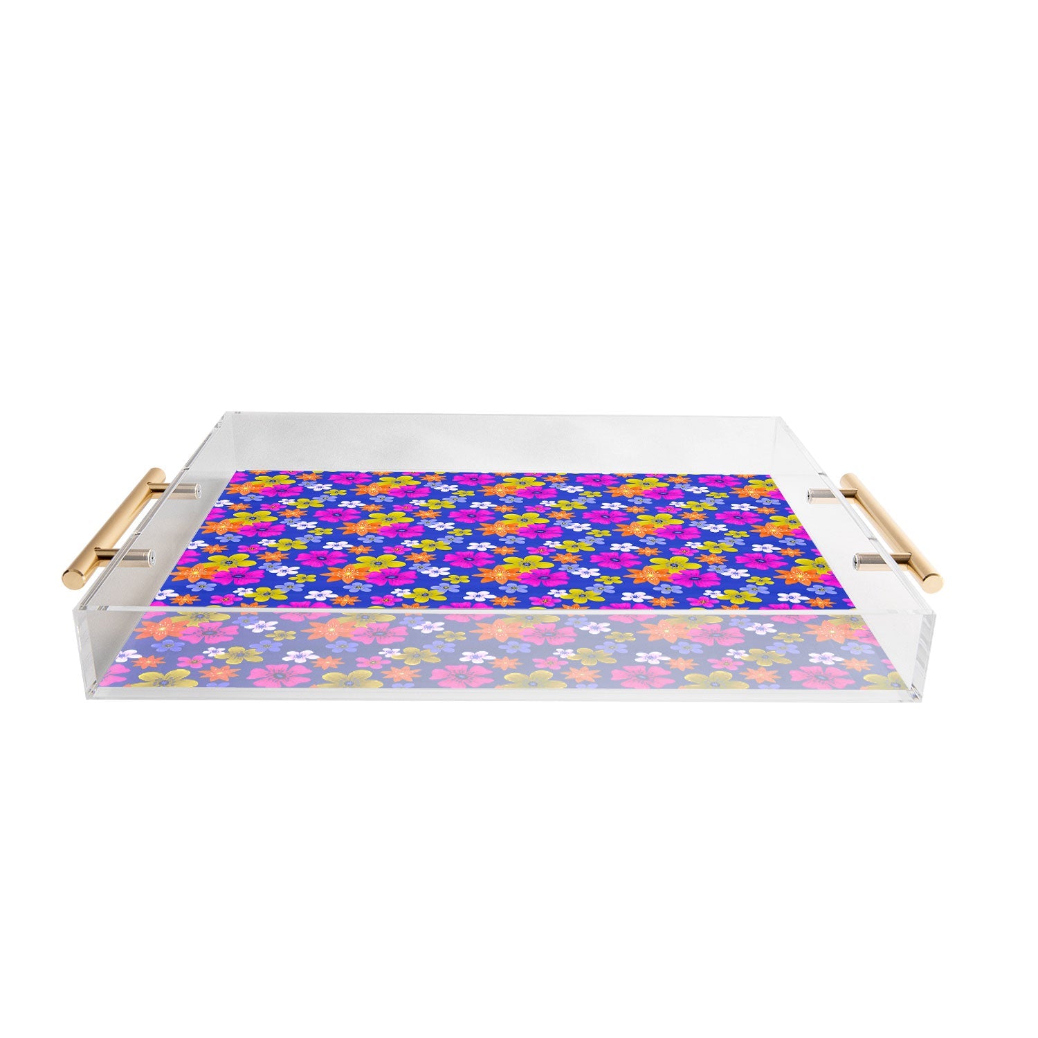Seta Zakian Floral blue pattern Acrylic Tray