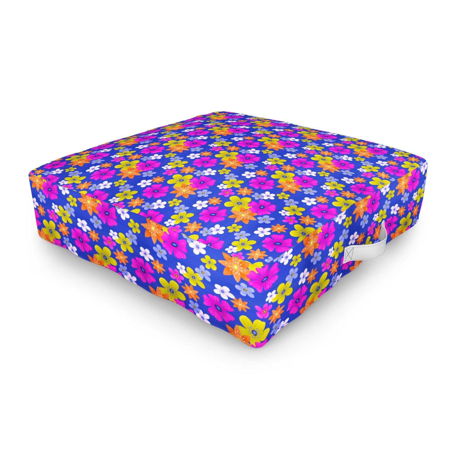 Seta Zakian Floral blue pattern Outdoor Floor Cushion