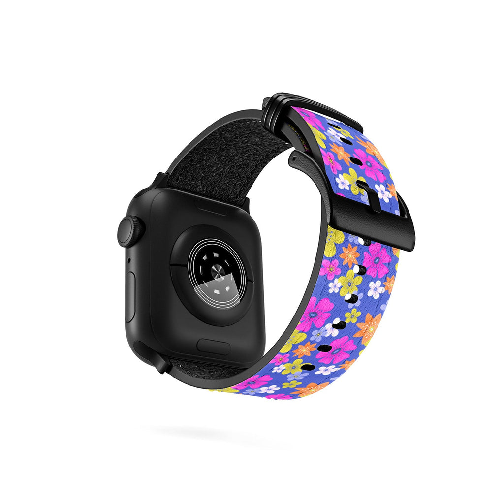 Seta Zakian Floral blue pattern Apple Watch Band