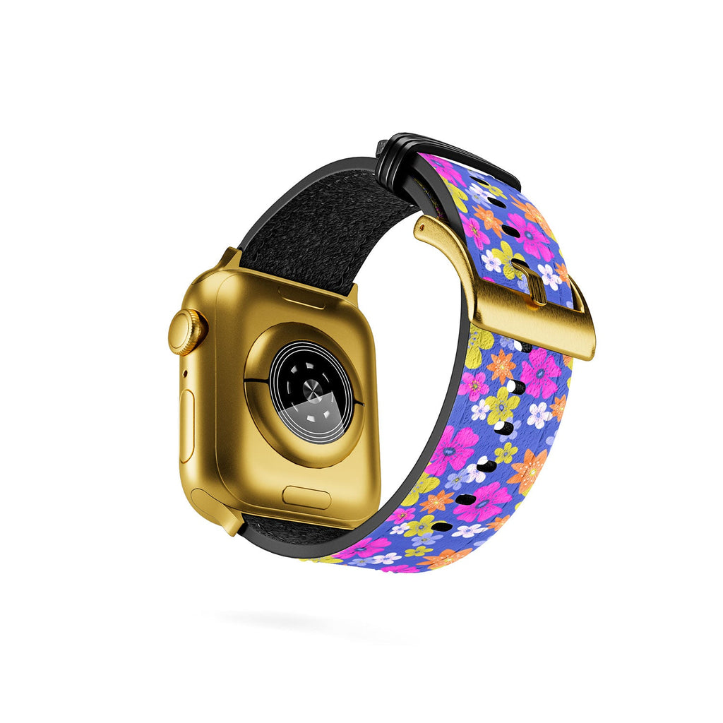 Seta Zakian Floral blue pattern Apple Watch Band