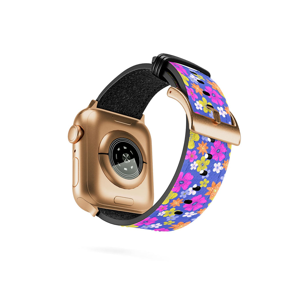 Seta Zakian Floral blue pattern Apple Watch Band