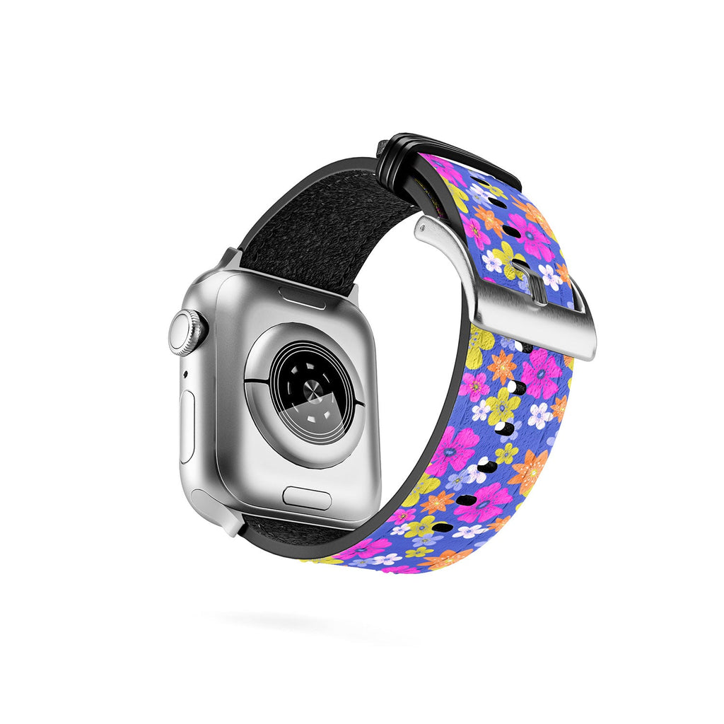 Seta Zakian Floral blue pattern Apple Watch Band