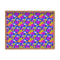 Seta Zakian Floral blue pattern Rectangular Tray