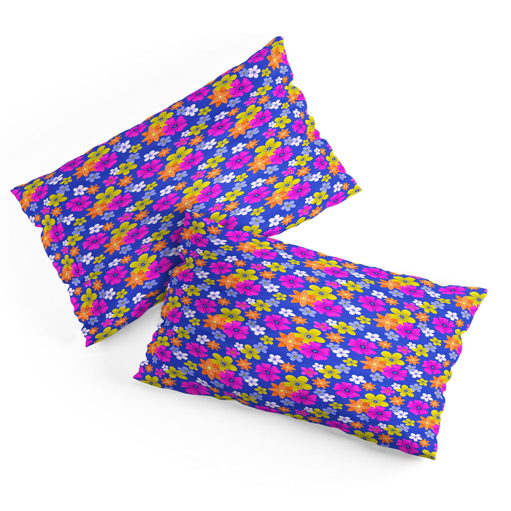 Seta Zakian Floral blue pattern Pillow Shams