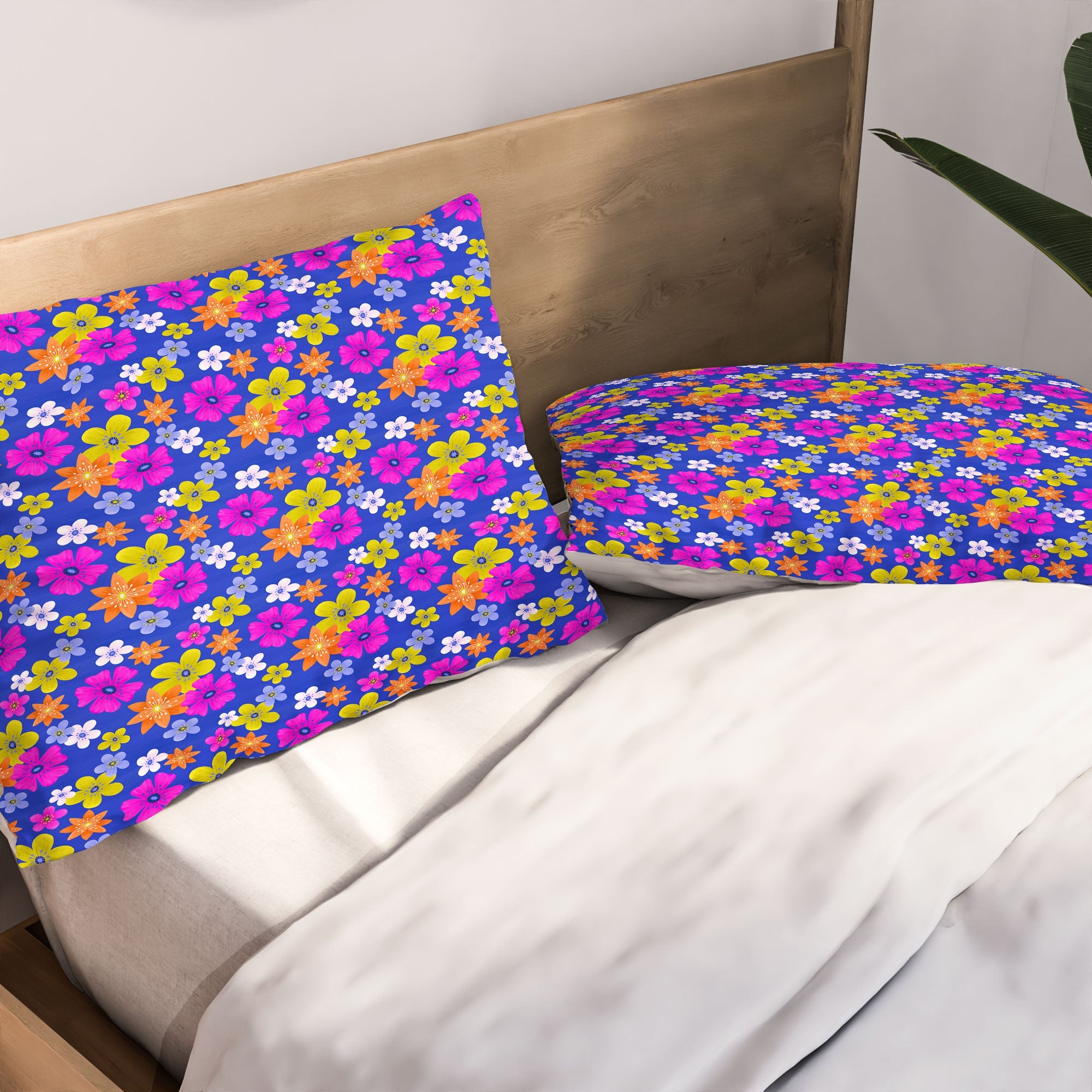 Seta Zakian Floral blue pattern Pillow Shams