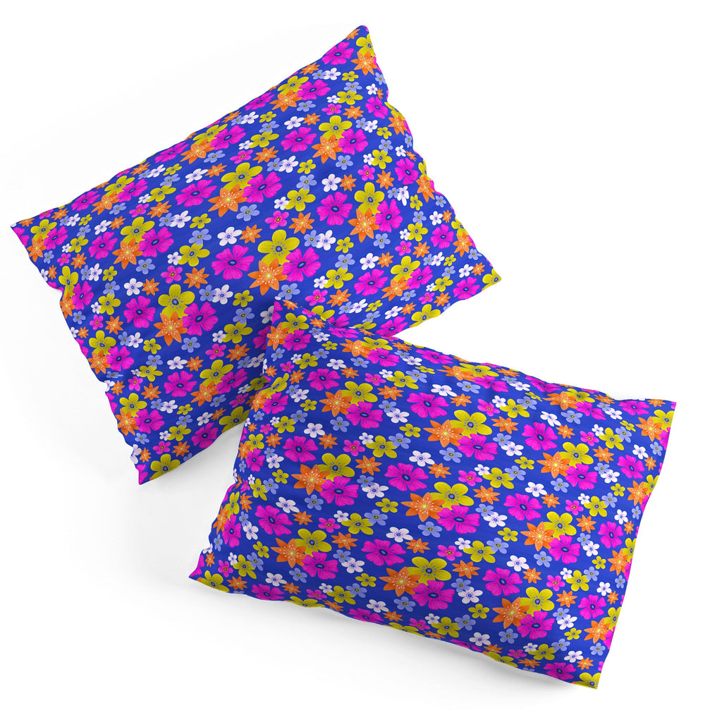 Seta Zakian Floral blue pattern Pillow Shams