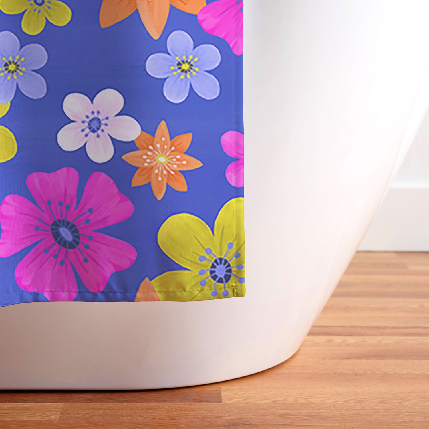 Seta Zakian Floral blue pattern Shower Curtain