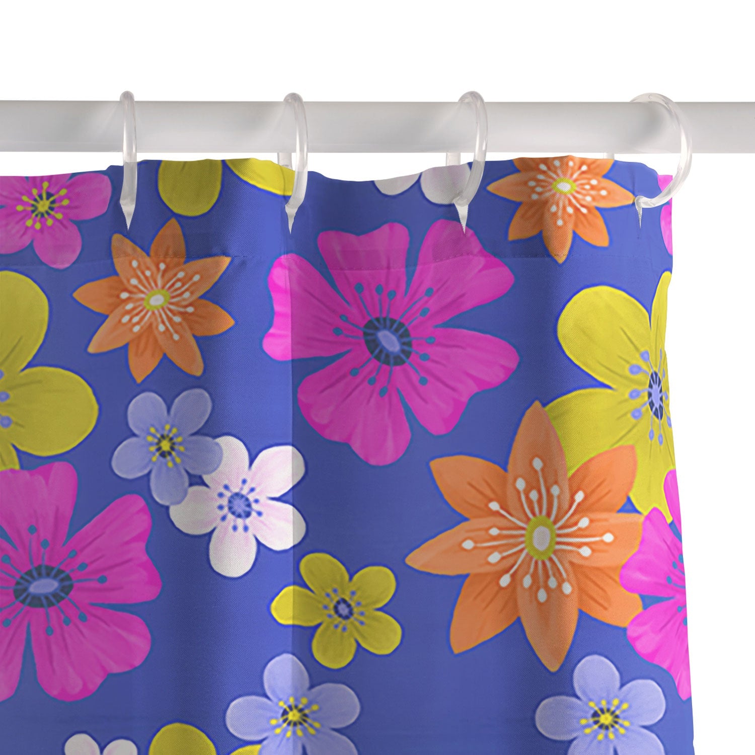 Seta Zakian Floral blue pattern Shower Curtain