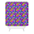 Seta Zakian Floral blue pattern Shower Curtain