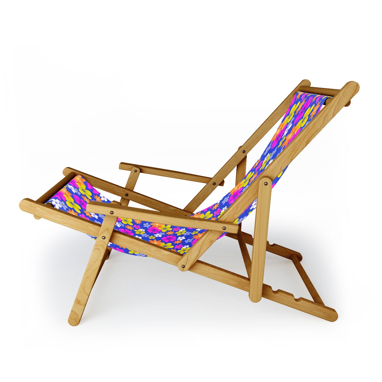 Seta Zakian Floral blue pattern Sling Chair