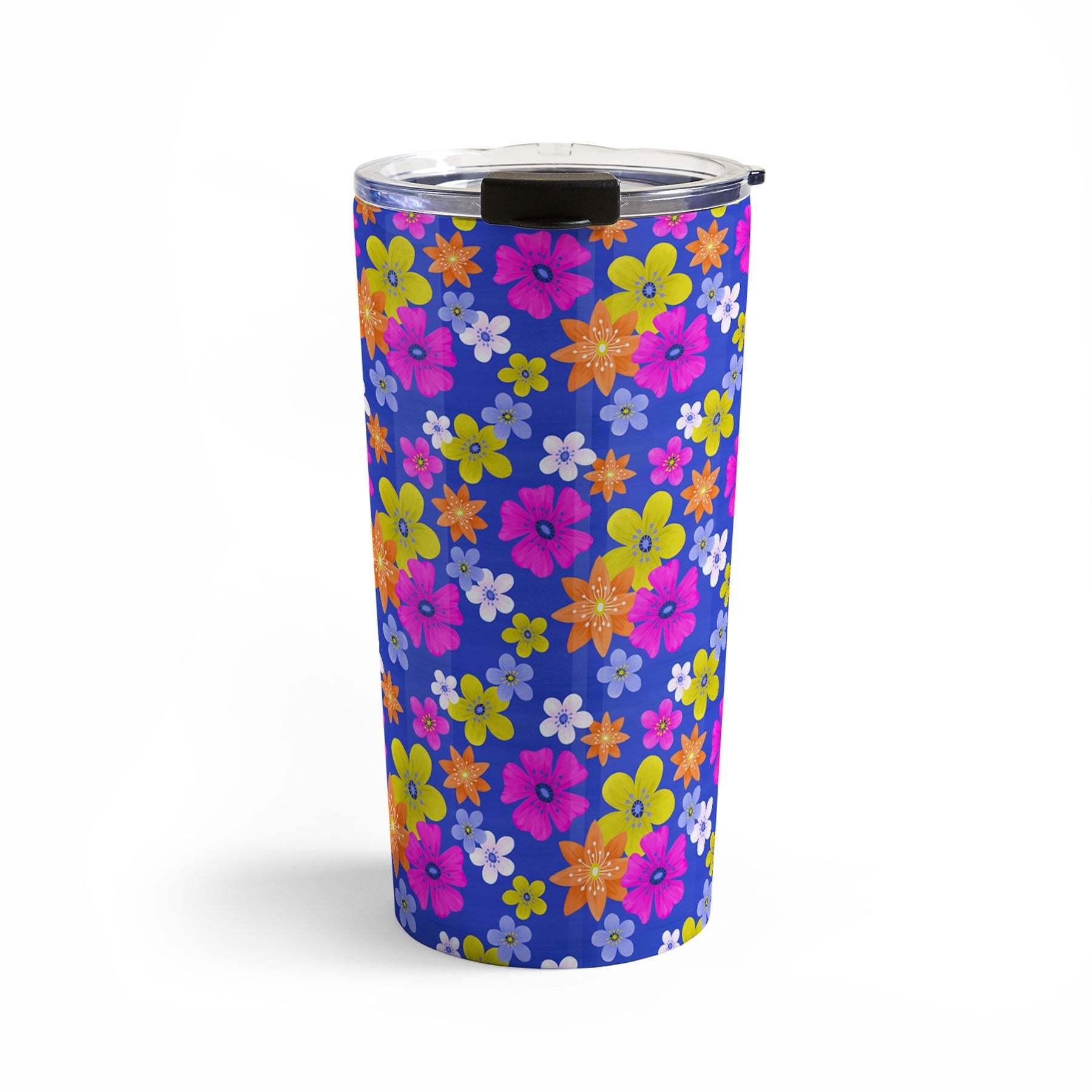Seta Zakian Floral blue pattern Travel Mug