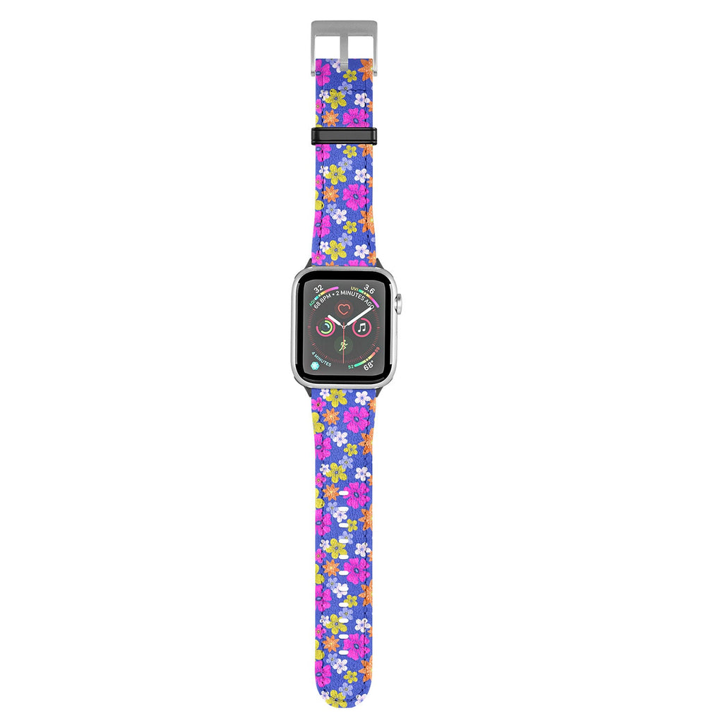 Seta Zakian Floral blue pattern Apple Watch Band