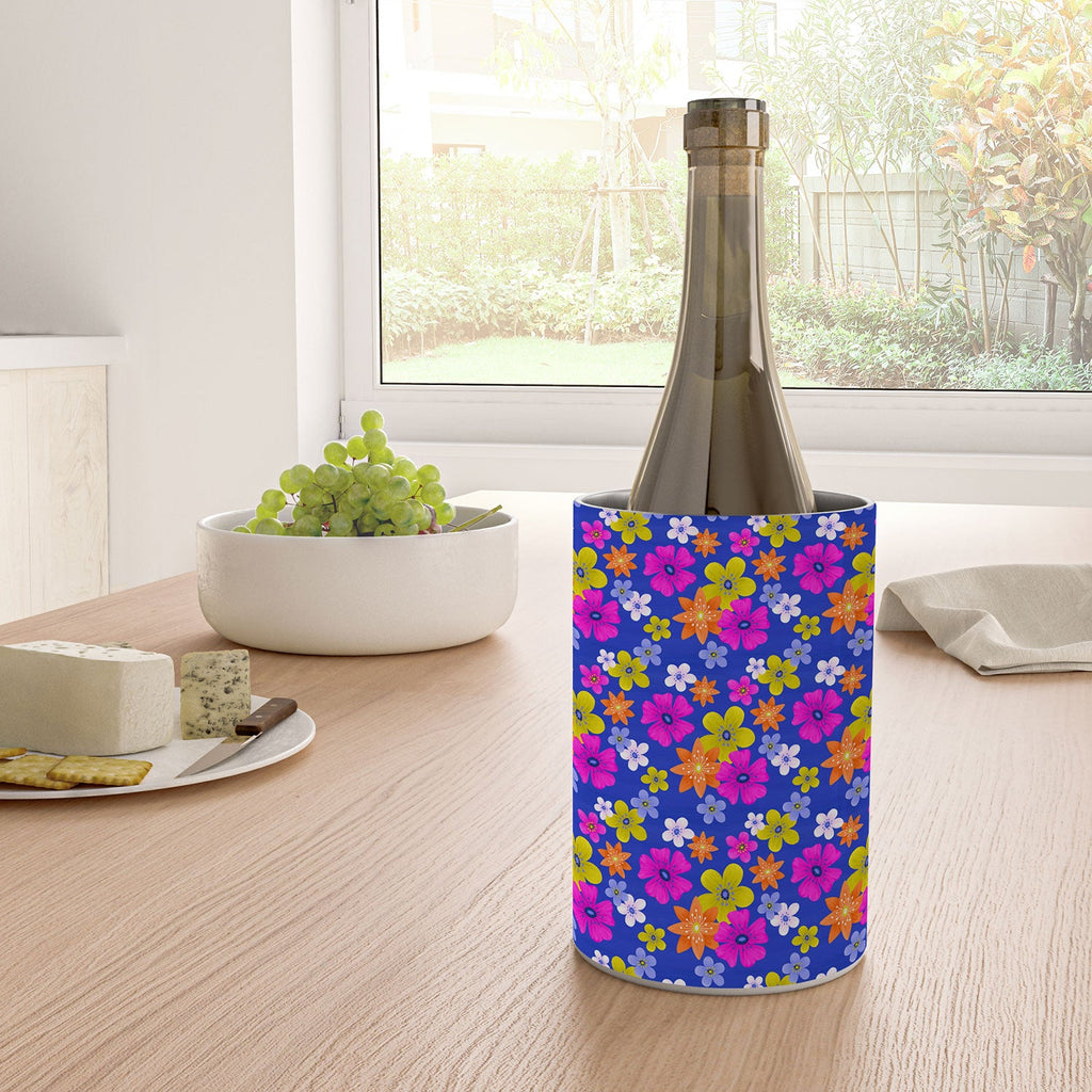 Seta Zakian Floral blue pattern Wine Chiller