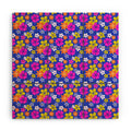 Seta Zakian Floral blue pattern Wood Wall Mural