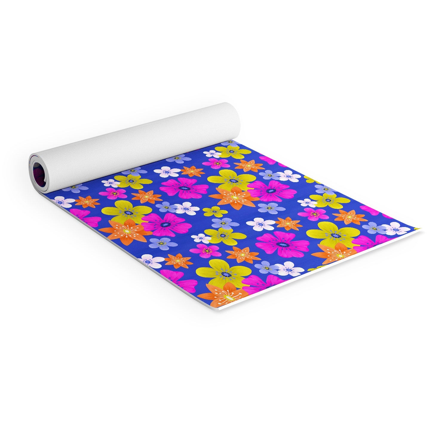 Seta Zakian Floral blue pattern Yoga Mat
