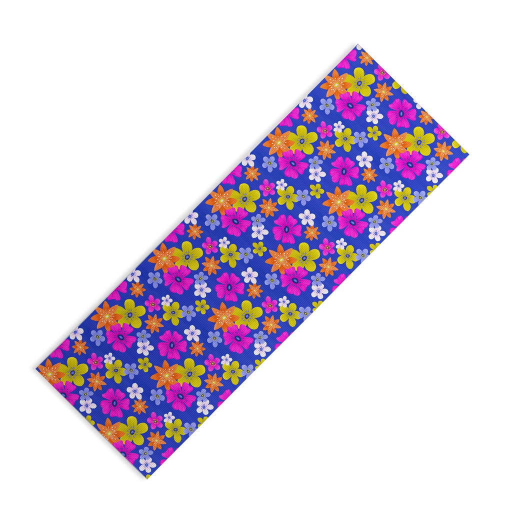 Seta Zakian Floral blue pattern Yoga Mat