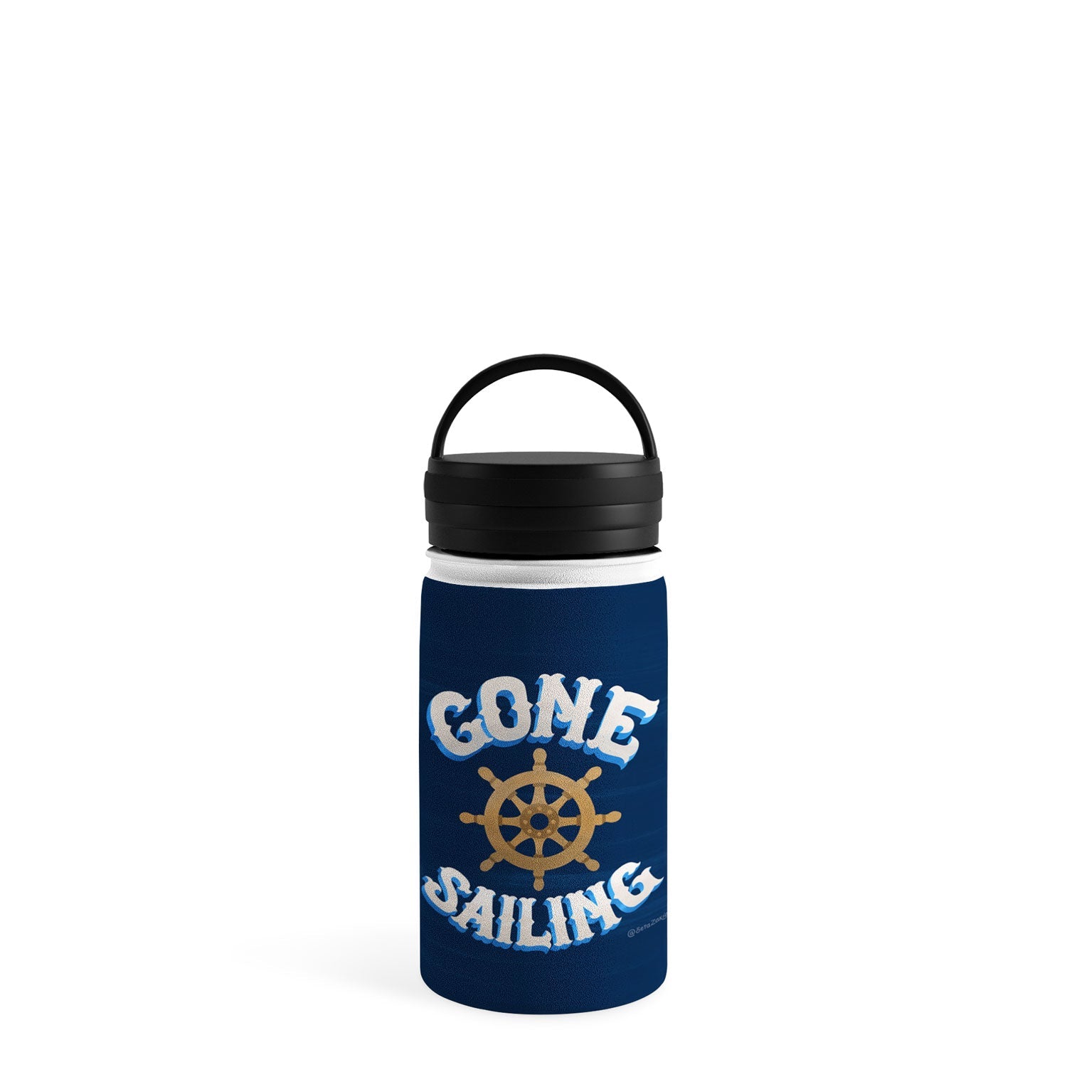 Seta Zakian Gone Sailing Water Bottle